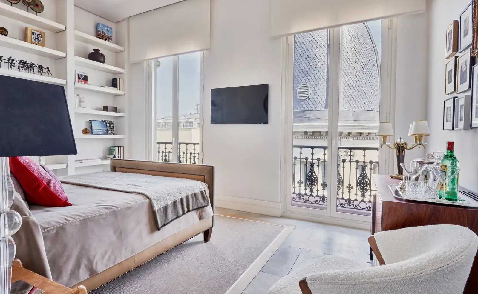 Habitación de Apartamento de alquiler en Madrid con Aire acondicionado, Calefacción y Amueblado