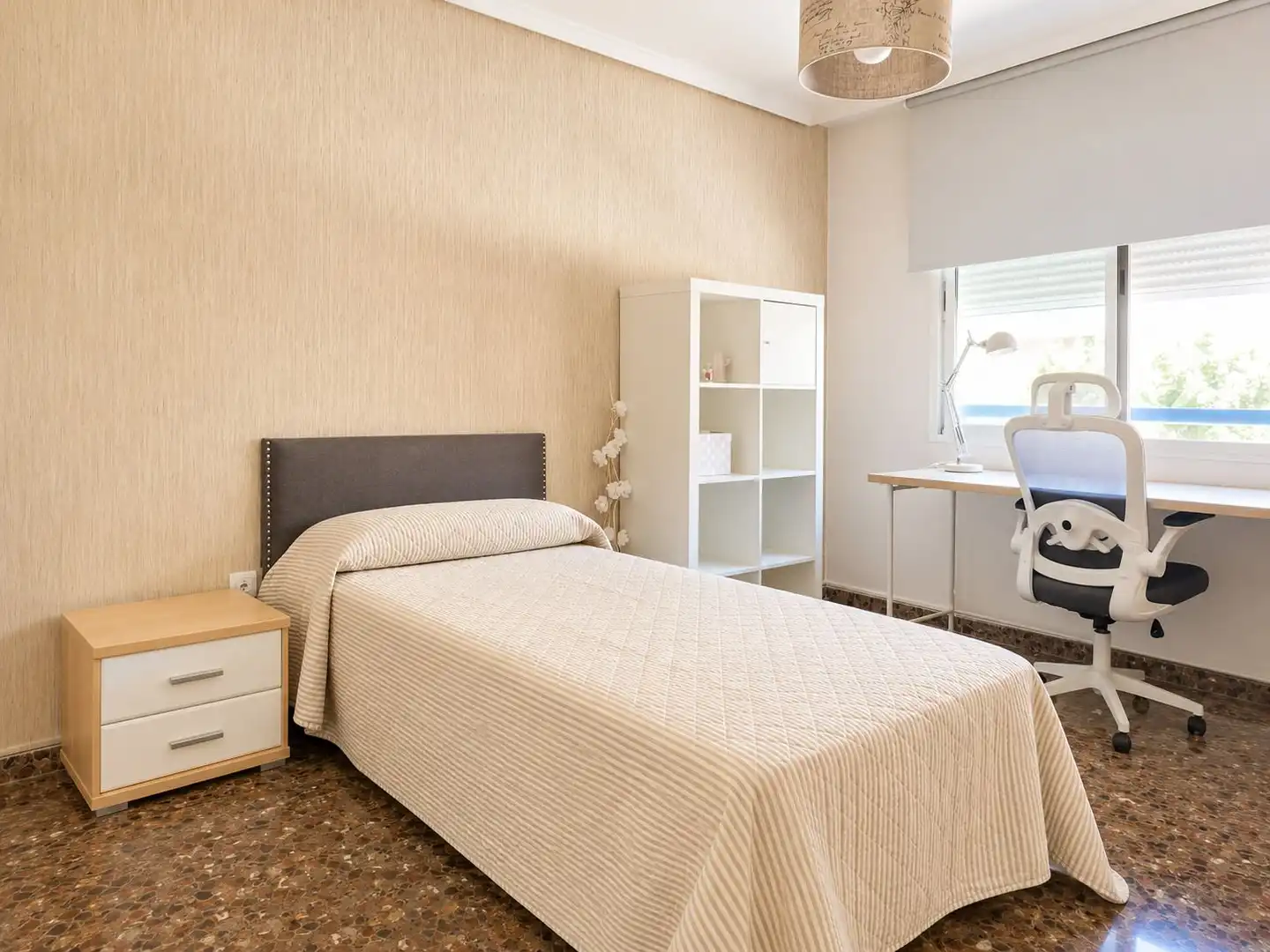 Schlafzimmer von Wohnung zur Miete in Castellón de la Plana / Castelló de la Plana mit Klimaanlage