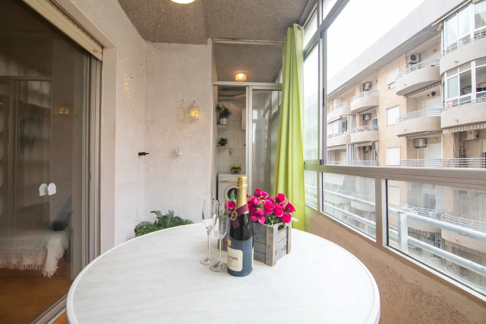 Terrasse von Wohnung zum Verkauf in Santa Pola mit Klimaanlage, Möbliert und Balkon