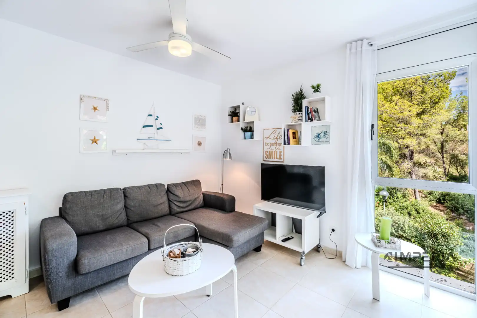 Wohnzimmer von Wohnung zum Verkauf in L'Ametlla de Mar  mit Klimaanlage, Heizung und Terrasse