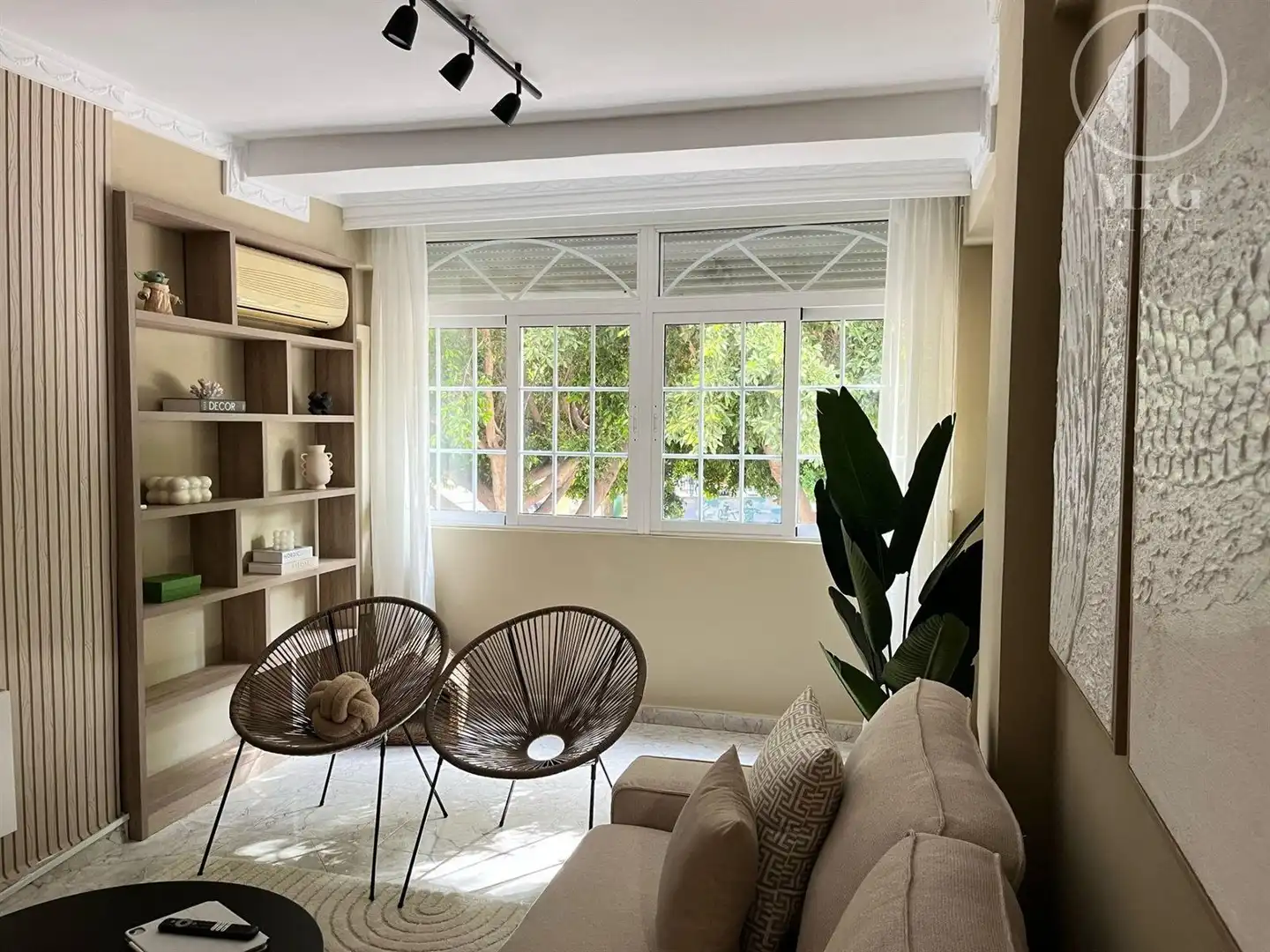 Sala de estar de Piso en venta en Málaga con Aire acondicionado y Amueblado