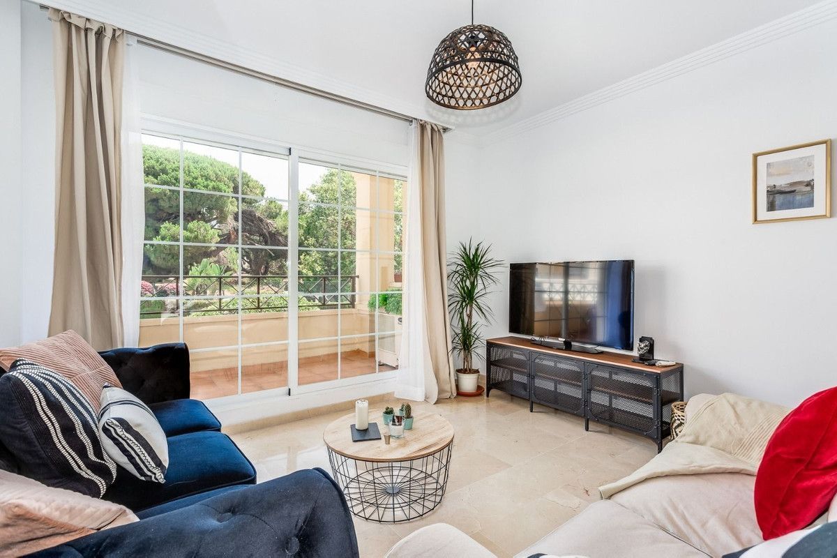 Sala d'estar de Apartament de lloguer en Marbella amb Aire condicionat, Calefacció i Terrassa