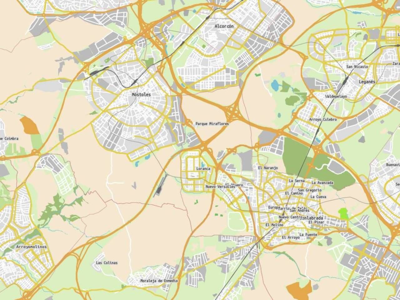 Vista exterior de Garatge en venda en Fuenlabrada