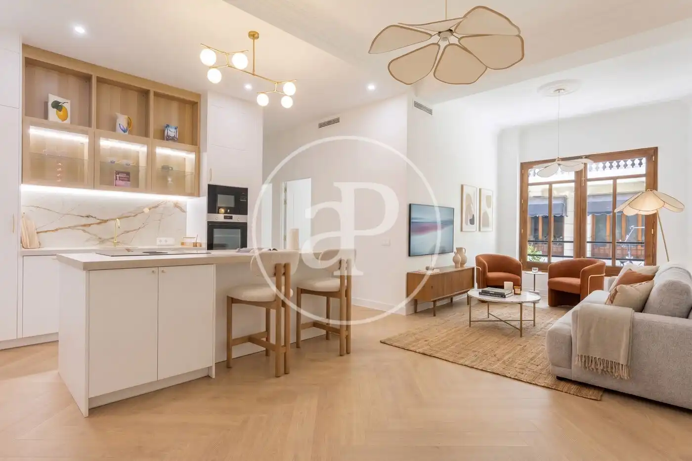 Living room of Flat for sale in Valencia  with Air Conditioner and Heating