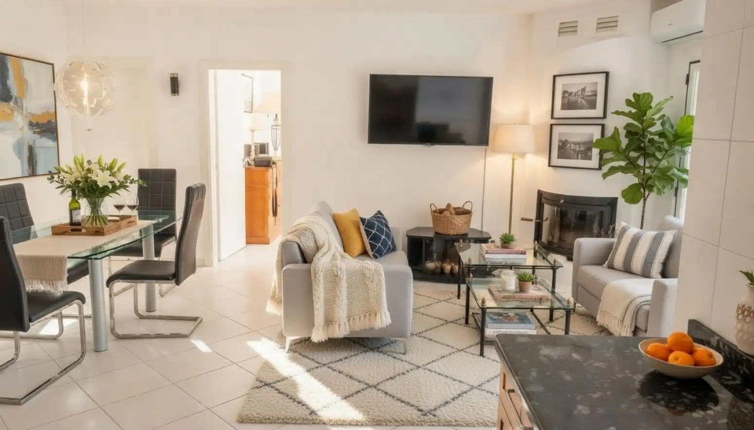 Living room of Houses for sale in Llucmajor  with Air Conditioner, Terrace and Swimming Pool