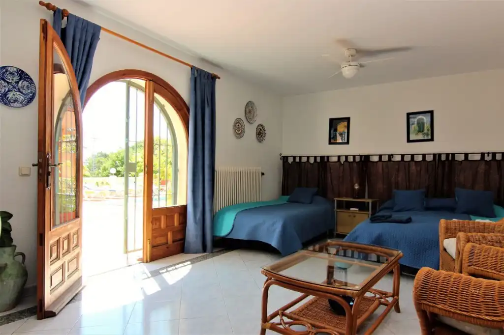 Bedroom of Houses for sale in Benissa  with Air Conditioner, Terrace and Storage room
