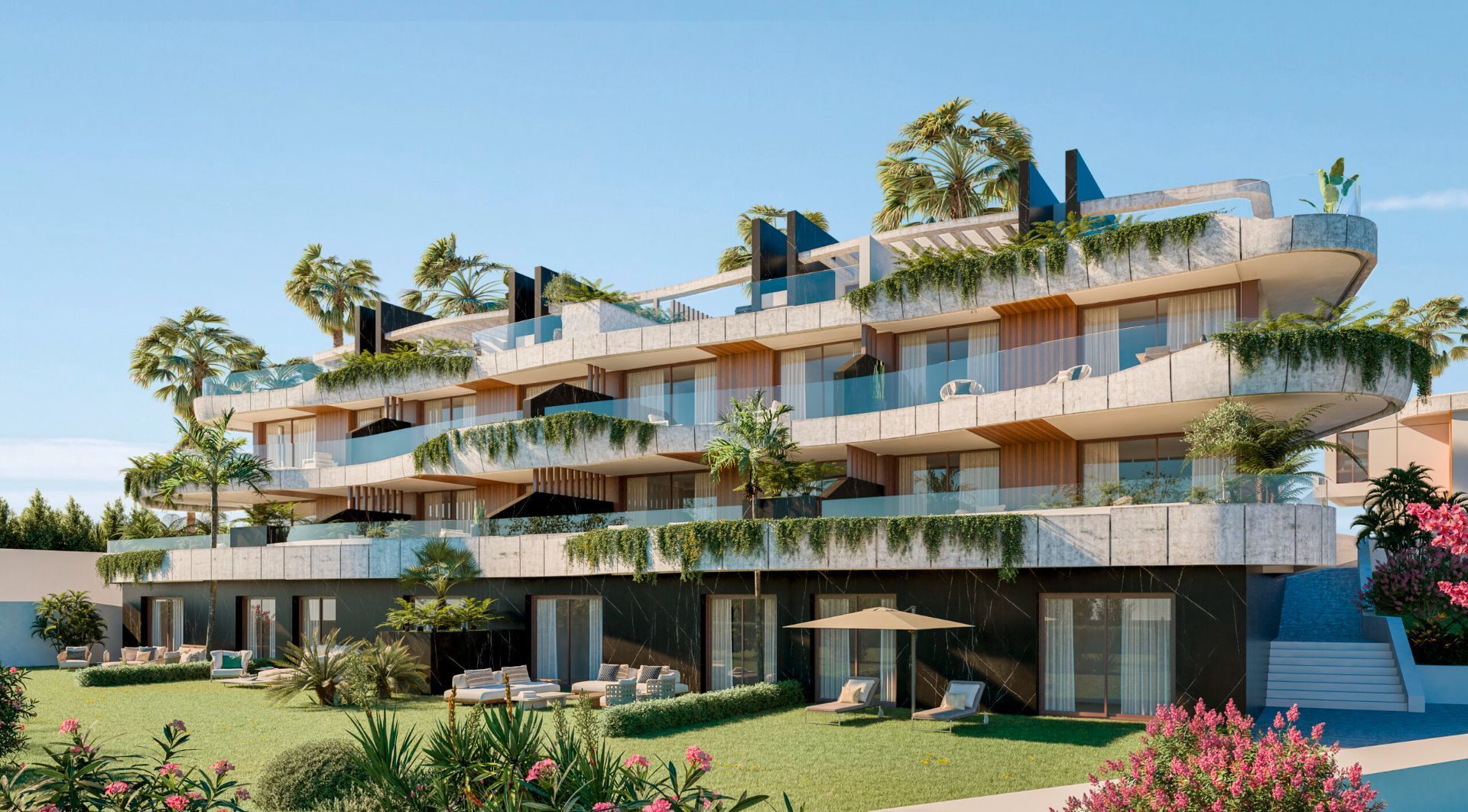 Vista exterior de Dúplex en venda en Marbella amb Aire condicionat, Calefacció i Jardí privat
