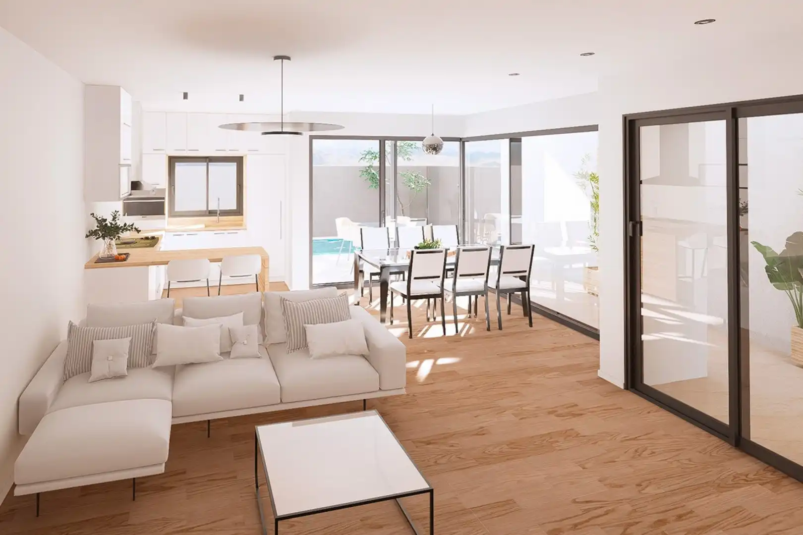Sala de estar de Piso en venta en Águilas con Aire acondicionado, Jardín privado y Terraza