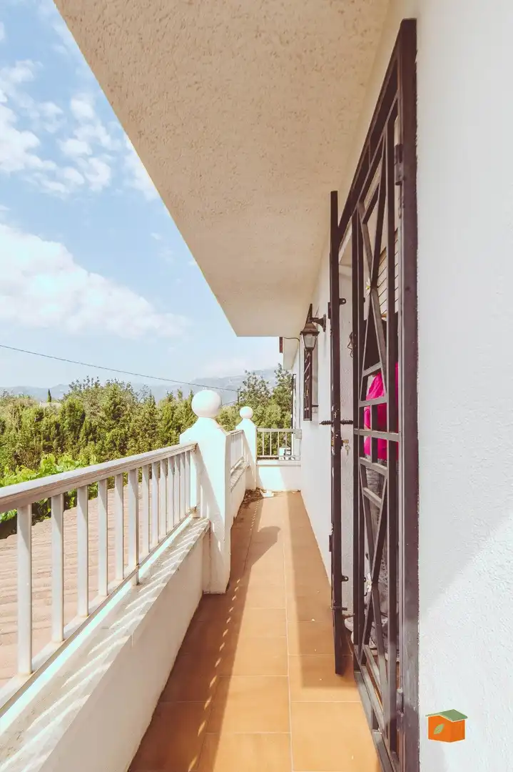 Balcony of Houses for sale in Roquetes  with Air Conditioner, Parquet flooring and Swimming Pool