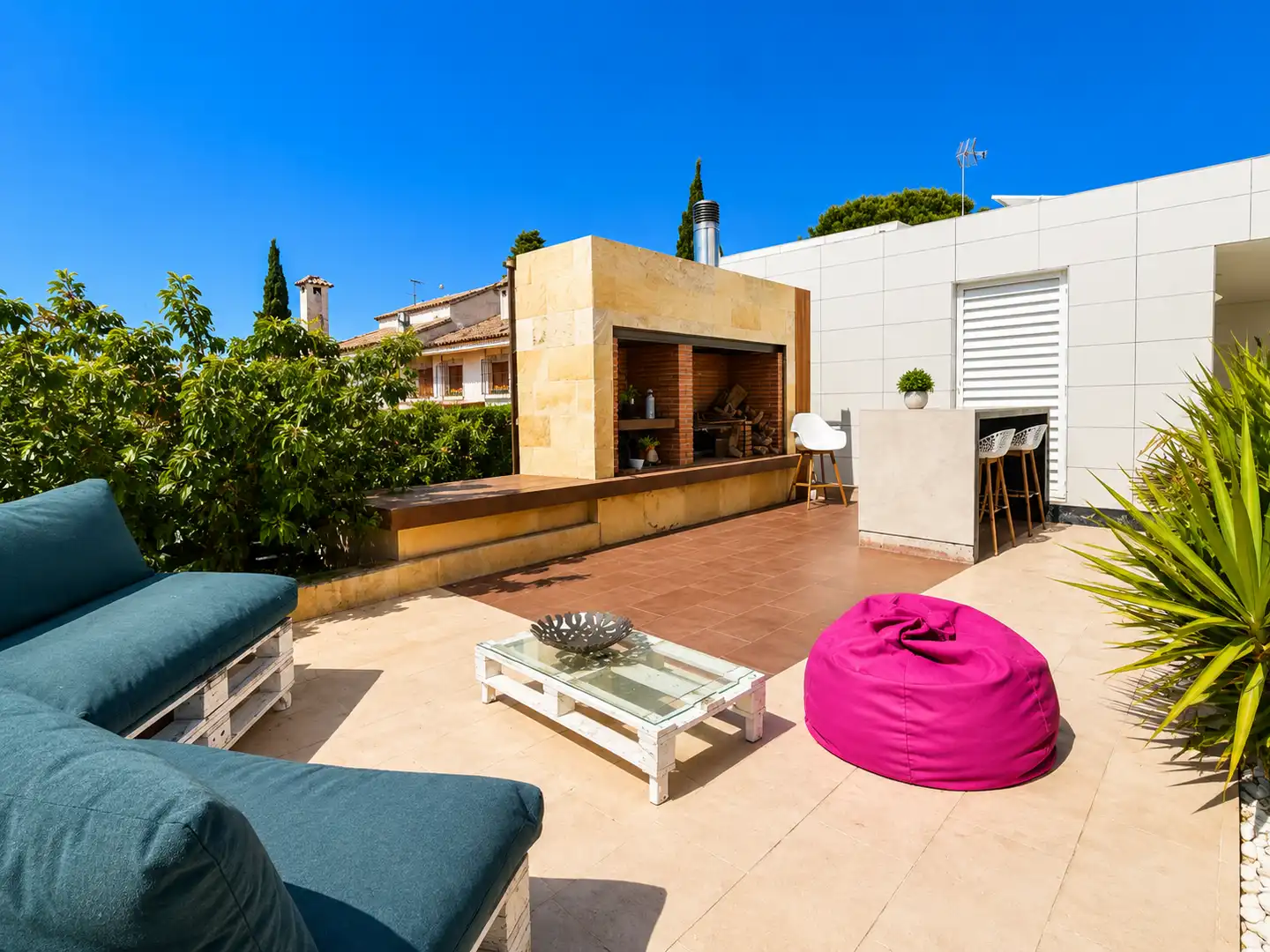 Terrassa de Casa o xalet en venda en Boadilla del Monte amb Calefacció, Jardí privat i Terrassa