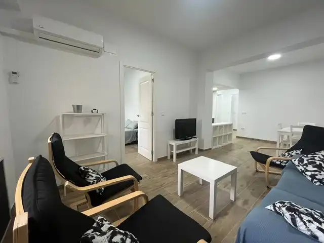 Sala de estar de Piso de alquiler en Castellón de la Plana / Castelló de la Plana con Aire acondicionado y Amueblado