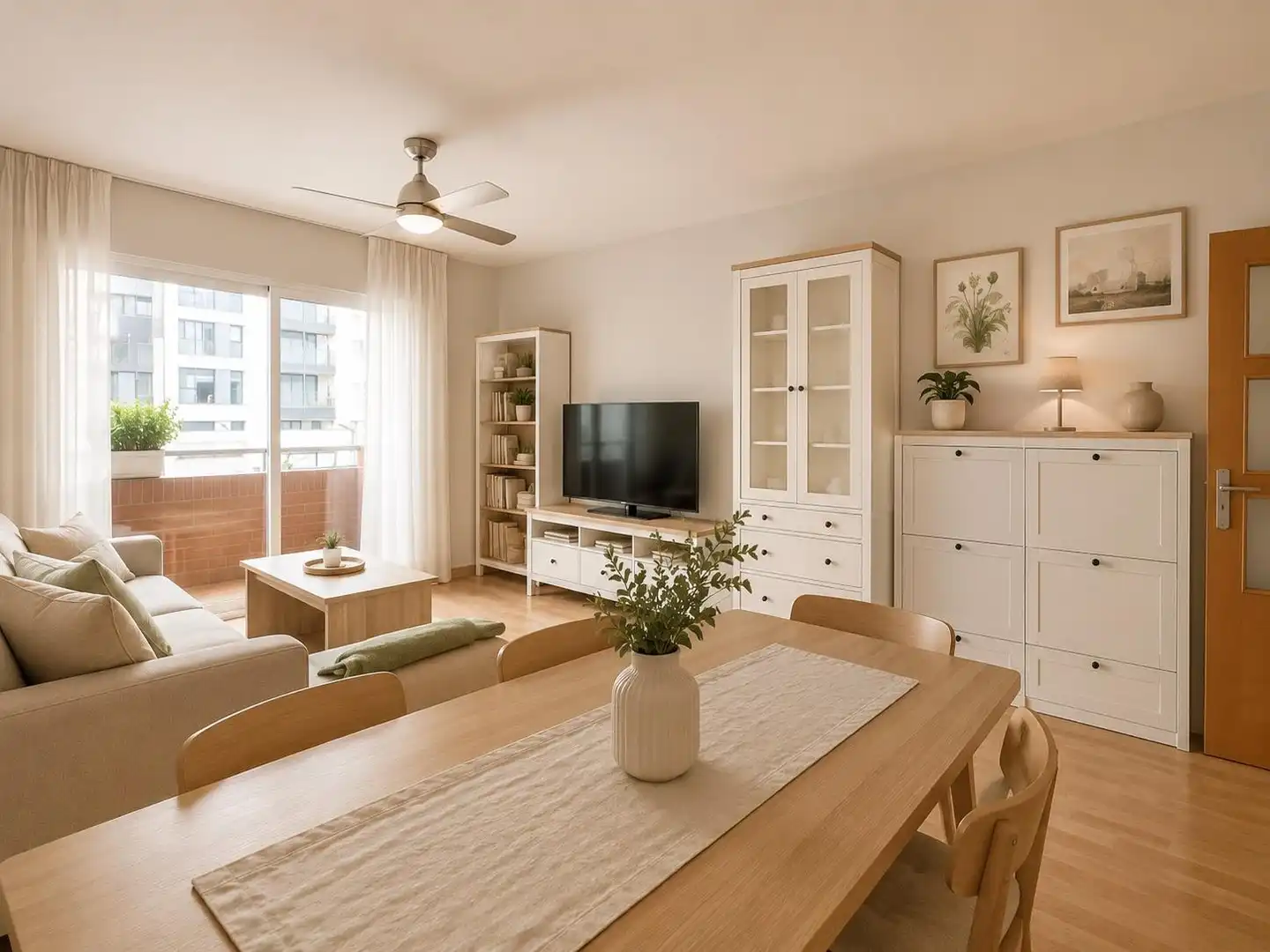 Wohnzimmer von Wohnung zum Verkauf in Granollers mit Heizung und Parkett