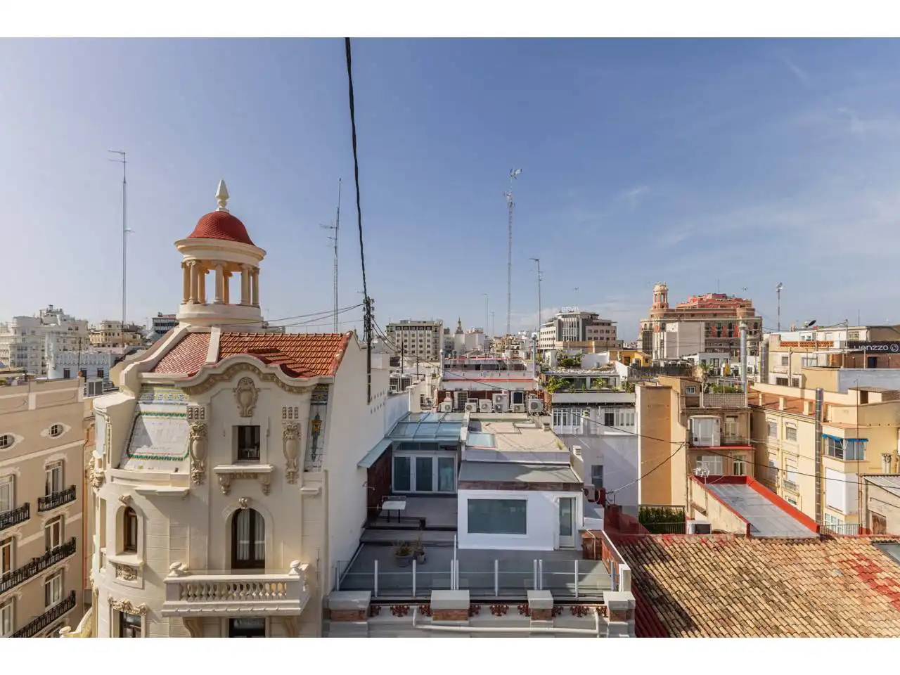 Außenansicht von Dachboden zum Verkauf in Valencia mit Klimaanlage, Parkett und Terrasse
