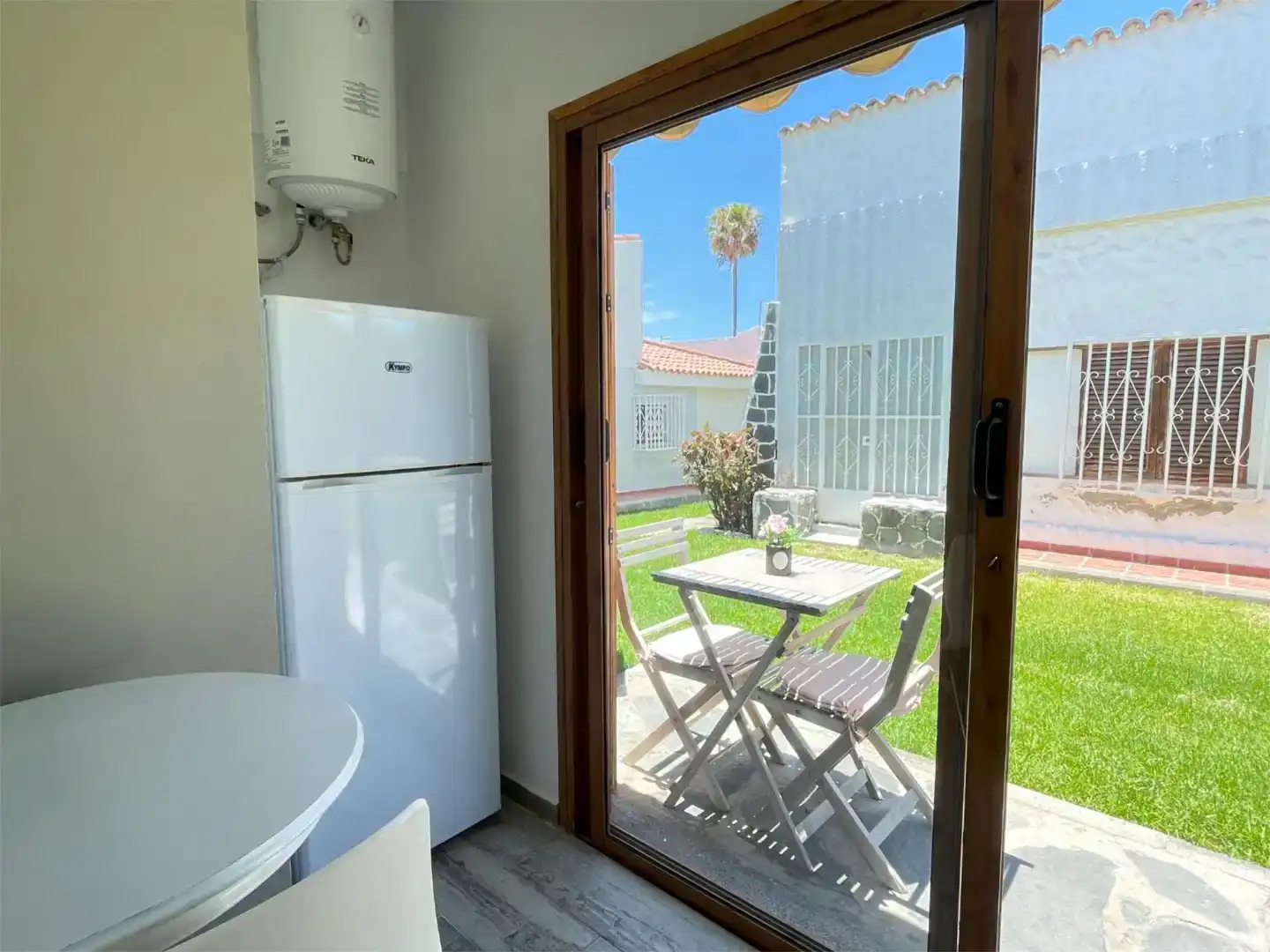 Jardí de Dúplex de lloguer en San Bartolomé de Tirajana amb Aire condicionat i Piscina