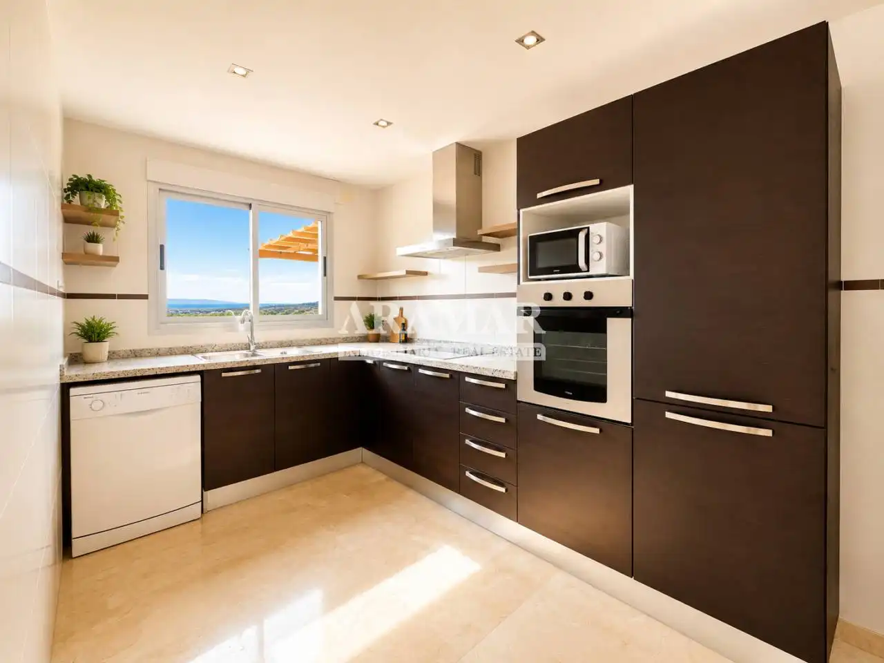 Cocina de Apartamento en venta en Pego con Aire acondicionado y Piscina comunitaria