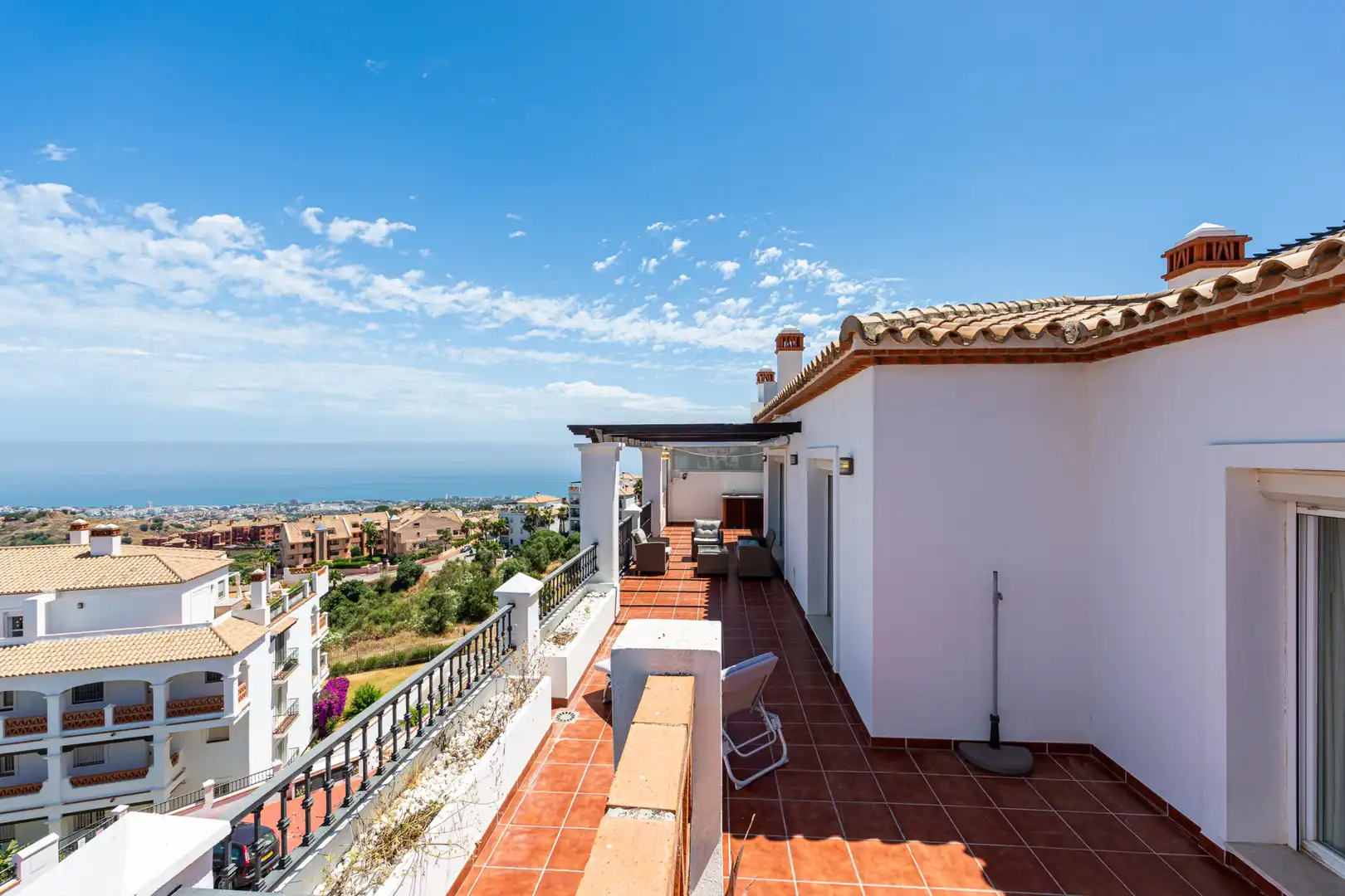 Terraza de Ático en venta en Mijas con Aire acondicionado, Terraza y Piscina