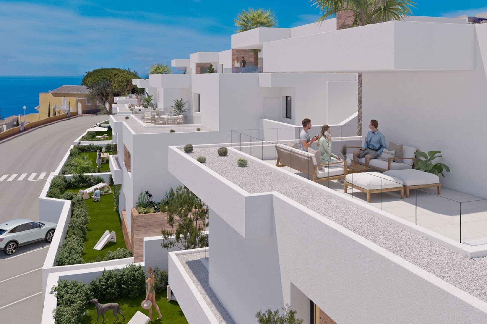 Garden of Attic for sale in Benitachell / El Poble Nou de Benitatxell  with Air Conditioner, Terrace and Swimming Pool