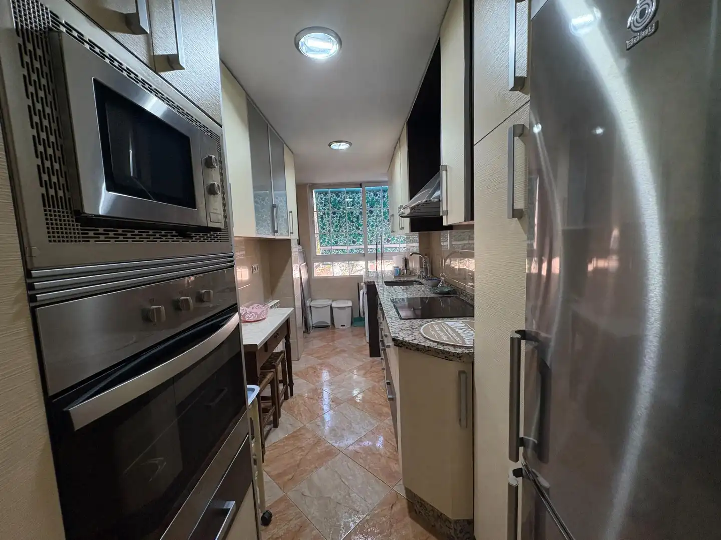 Kitchen of Flat for rent in Granada  with Heating, Terrace and Furnished