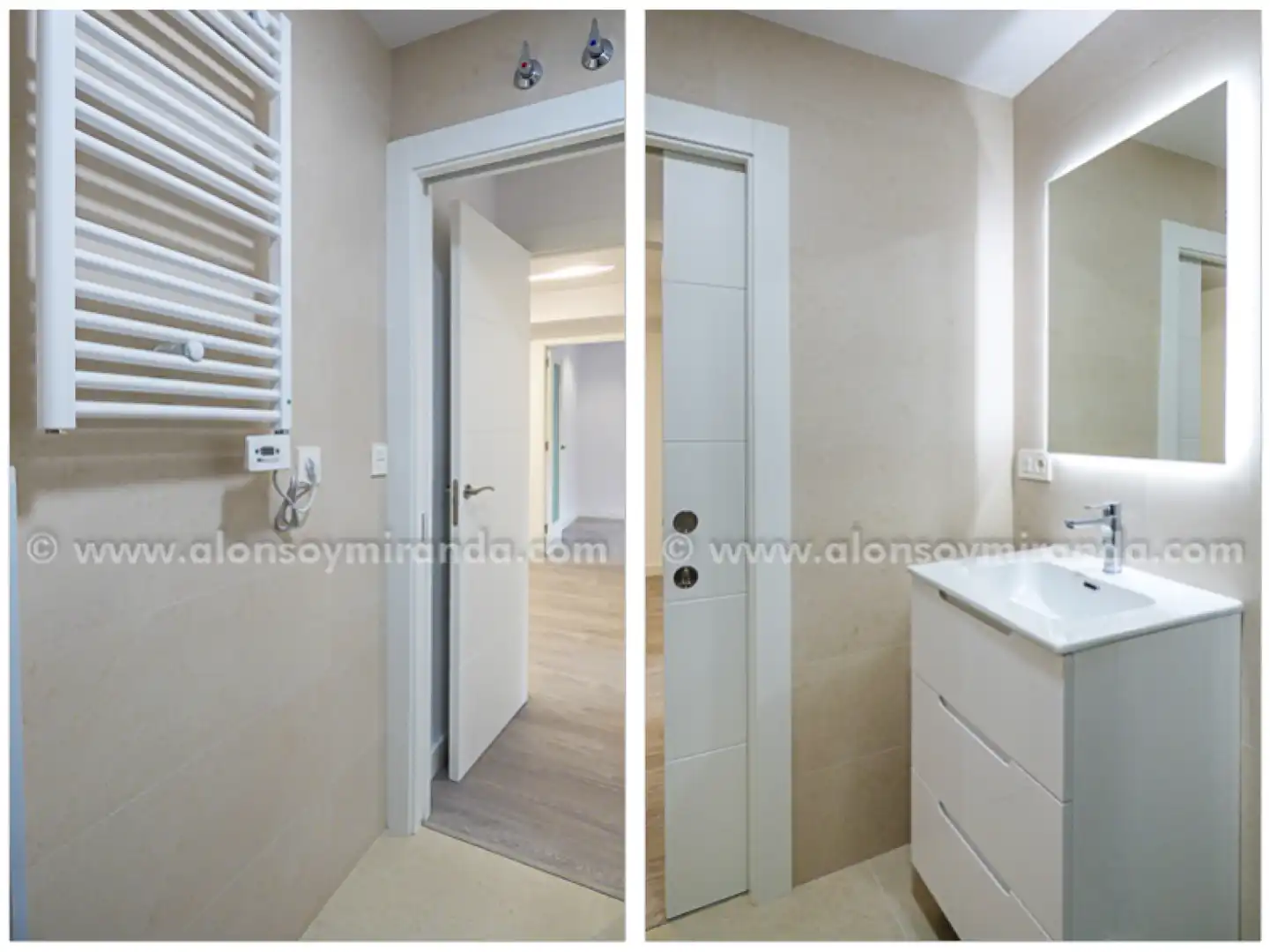 Badezimmer von Wohnung zur Miete in Gijón  mit Heizung und Abstellraum