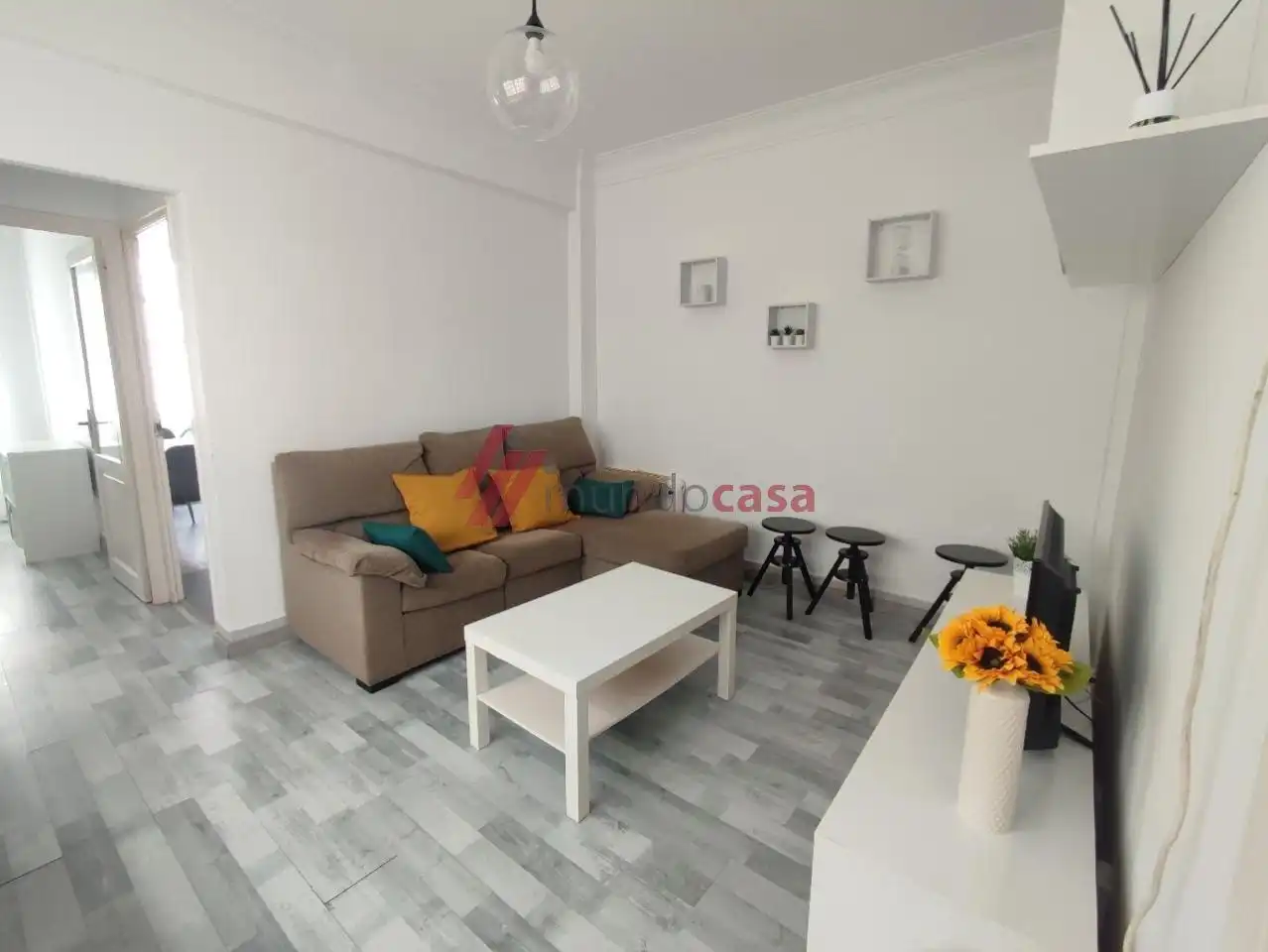 Living room of Flat for rent in Ferrol  with Heating and Furnished