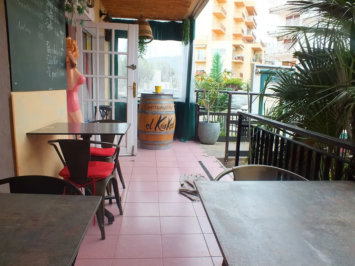 Terrace of Commercial properties for sale in Roses  with Furnished