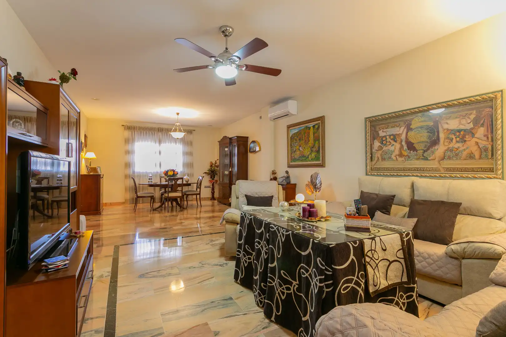 Sala de estar de Casa o chalet en venta en Albolote con Aire acondicionado, Calefacción y Terraza
