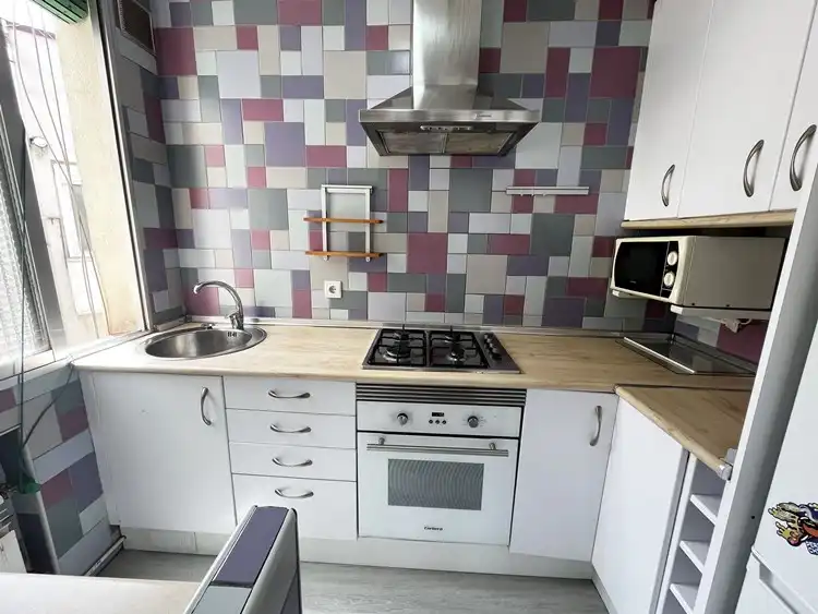 Cocina de Ático de alquiler en Madrid con Aire acondicionado, Calefacción y Parquet