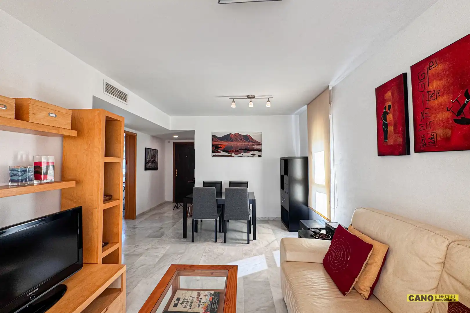 Wohnzimmer von Wohnung zum Verkauf in Almería mit Klimaanlage, Heizung und Terrasse