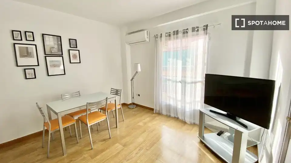 Living room of Flat for share in Murcia  with Air Conditioner, Terrace and Furnished