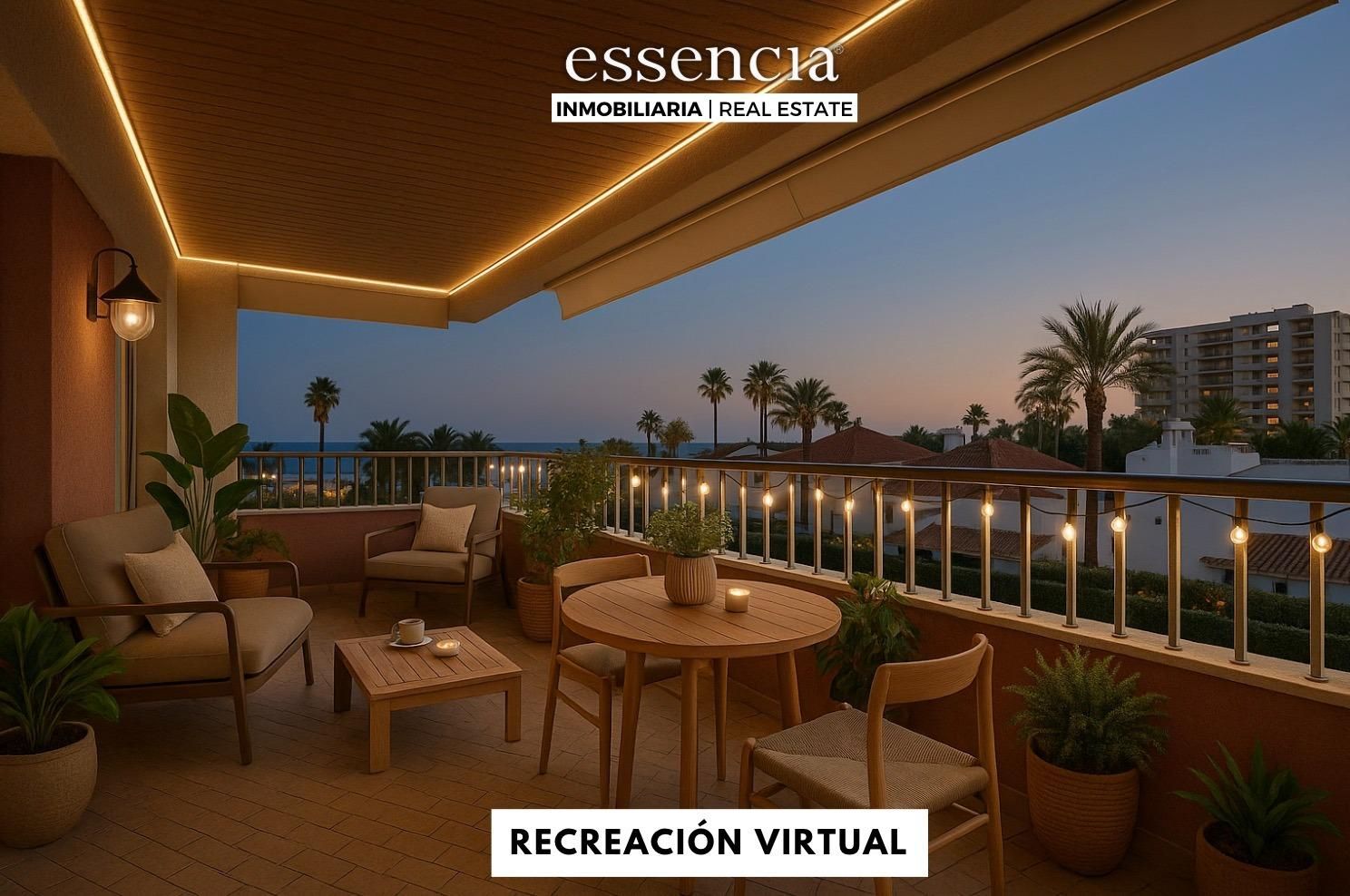 Terrassa de Apartament en venda en Gandia amb Jardí privat, Terrassa i Balcó