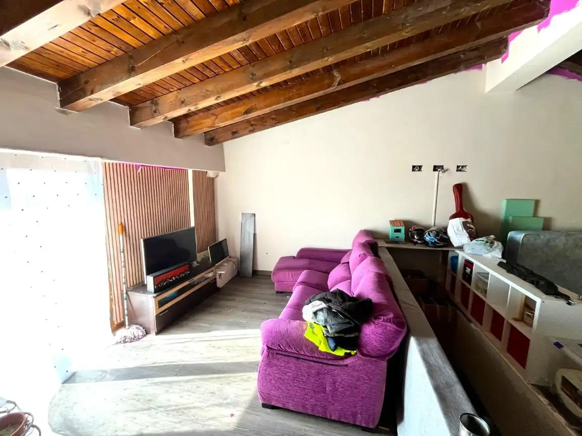 Sala de estar de Casa adosada en venta en Villamayor de Gállego con Aire acondicionado y Terraza