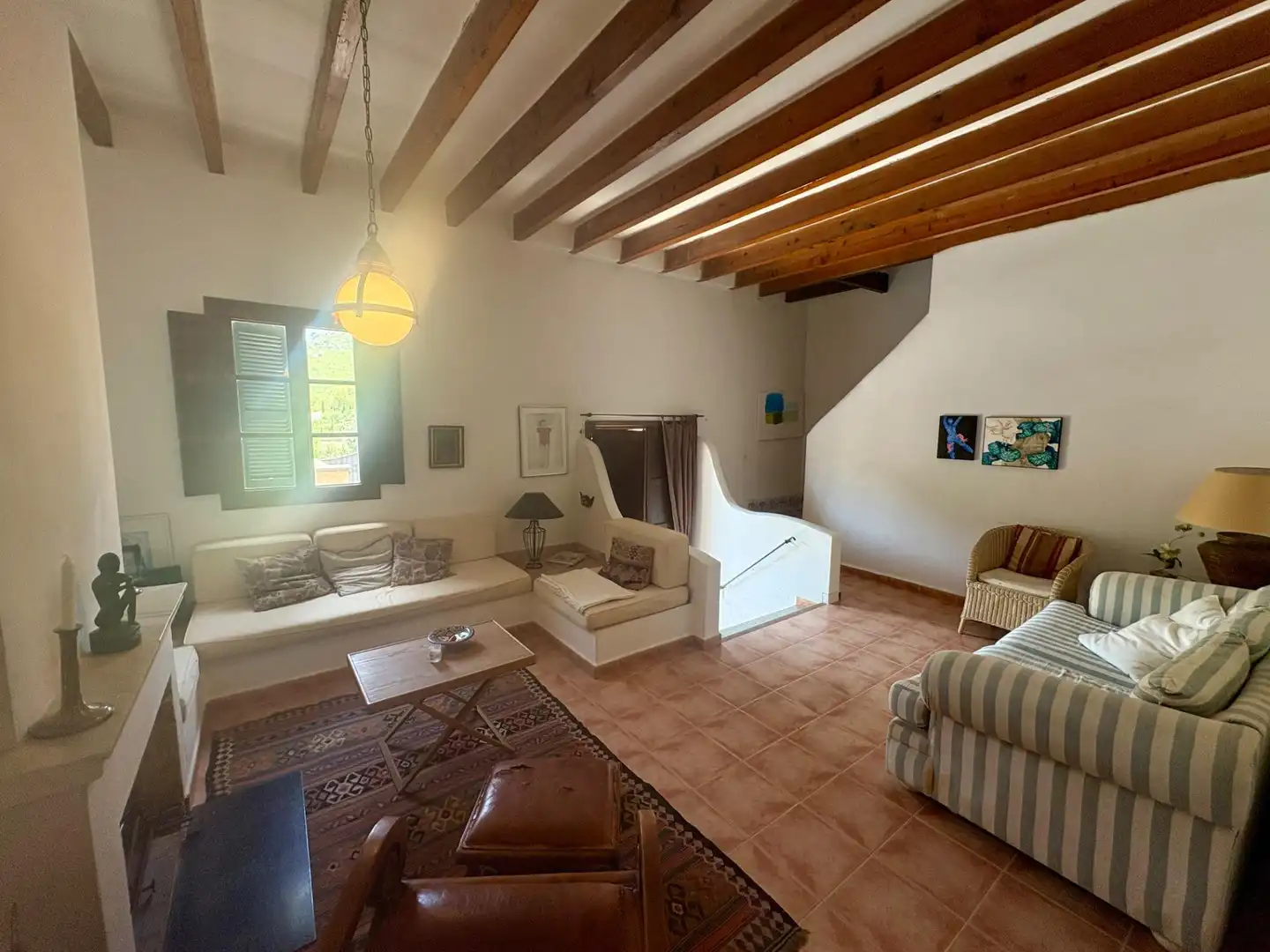 Sala de estar de Casa adosada en venta en Andratx con Calefacción, Jardín privado y Terraza
