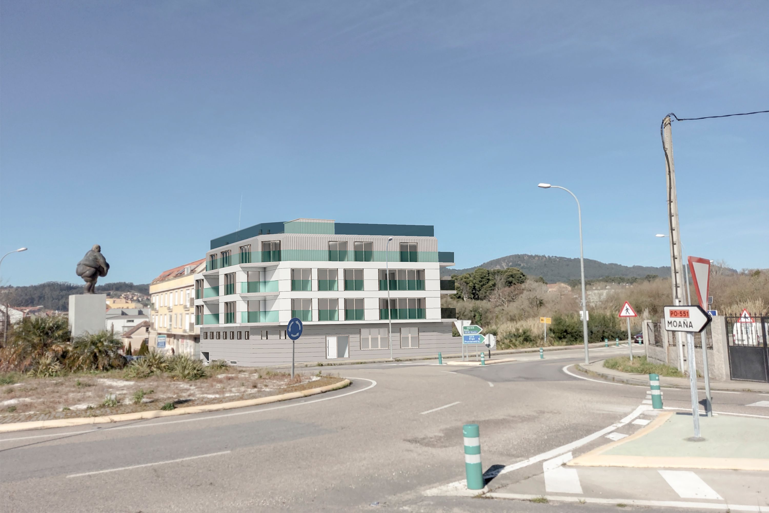 Exterior view of Attic for sale in Cangas   with Heating, Parquet flooring and Terrace