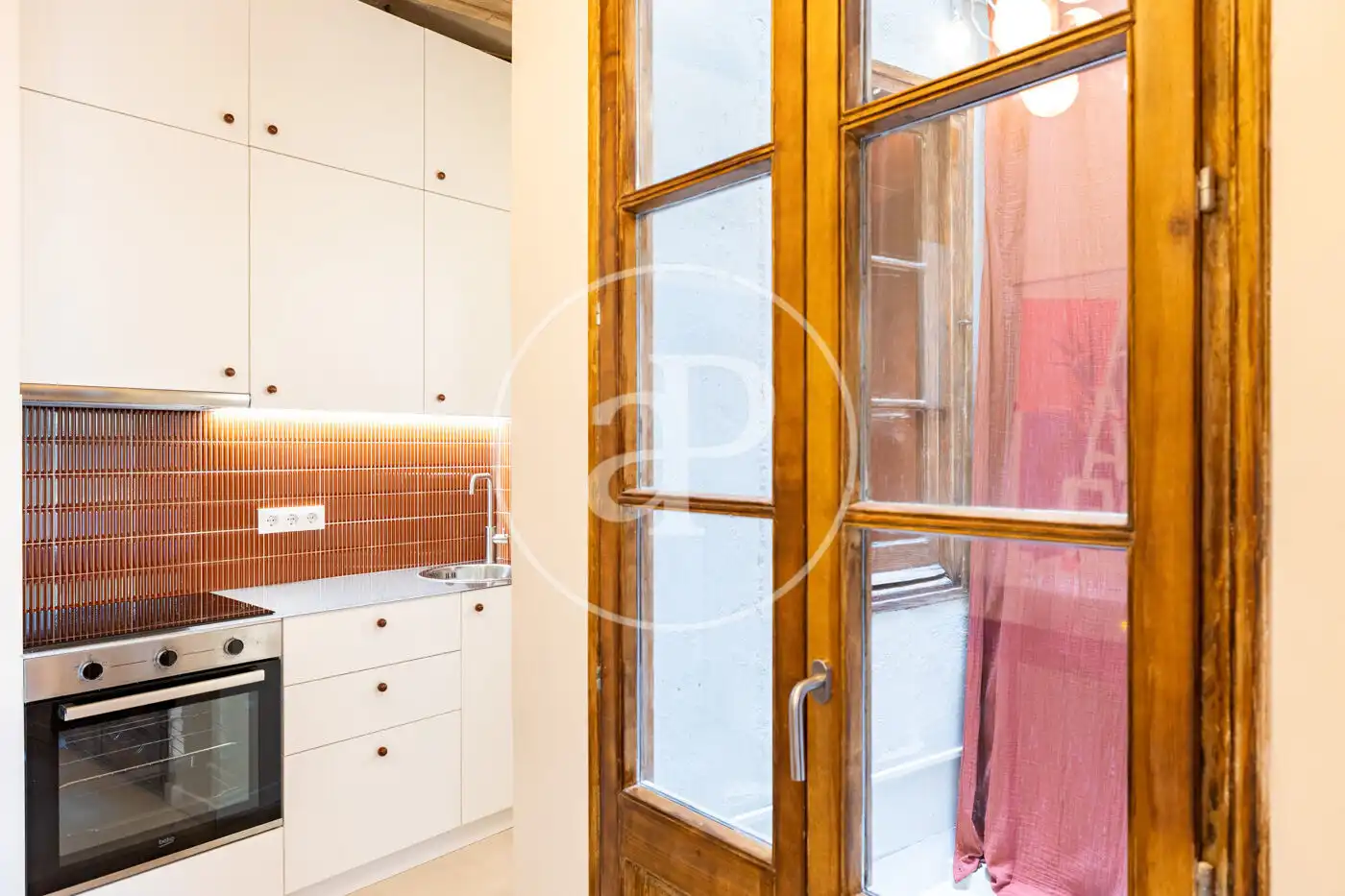 Kitchen of Flat for sale in Barcelona  with Air Conditioner, Heating and Furnished
