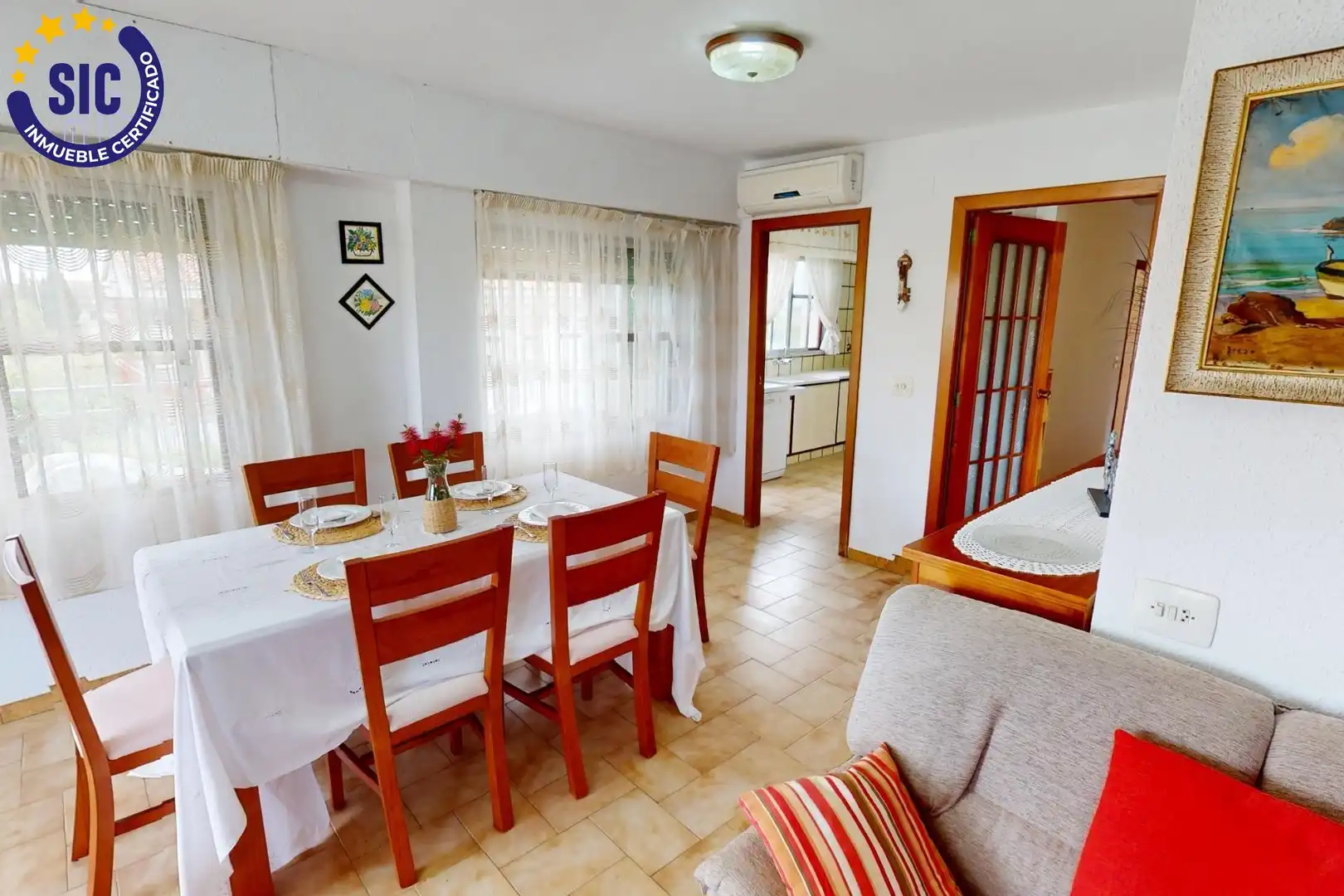 Comedor de Casa o chalet en venta en Benicasim / Benicàssim con Aire acondicionado, Jardín privado y Terraza