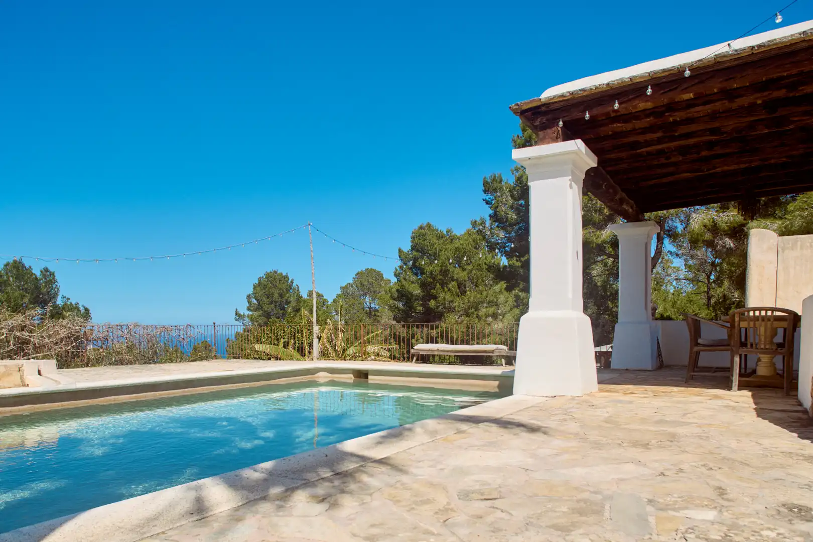 Piscina de Finca rústica en venda en Sant Joan de Labritja amb Aire condicionat, Jardí privat i Parquet