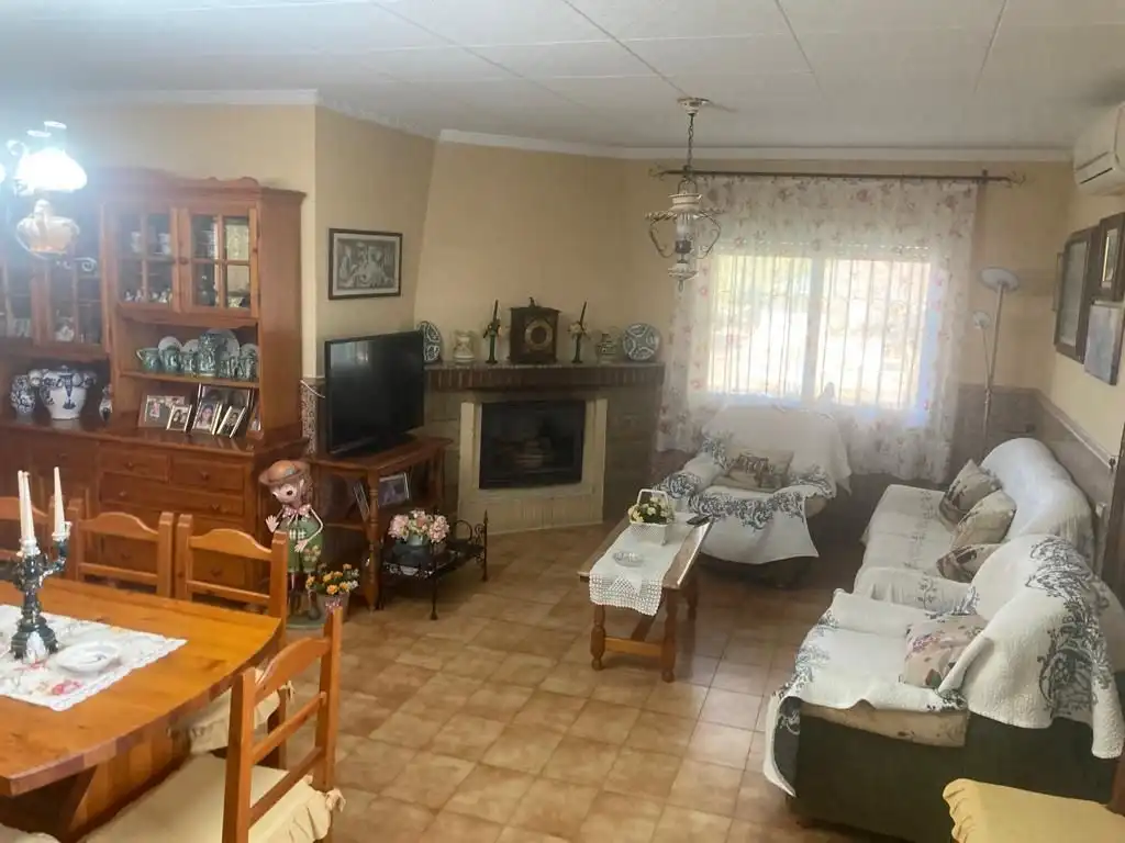 Sala d'estar de Casa o xalet en venda en Fuente Álamo de Murcia amb Jardí privat i Traster