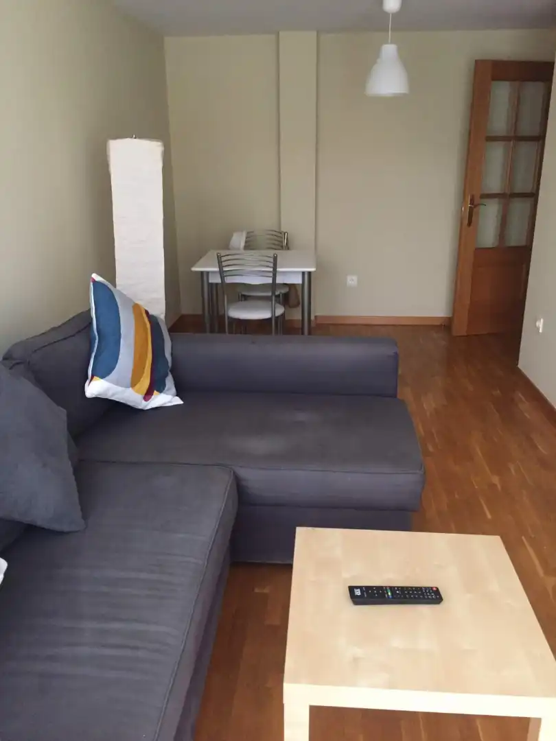 Sala d'estar de Pis de lloguer en Ribadeo amb Calefacció, Parquet i Moblat