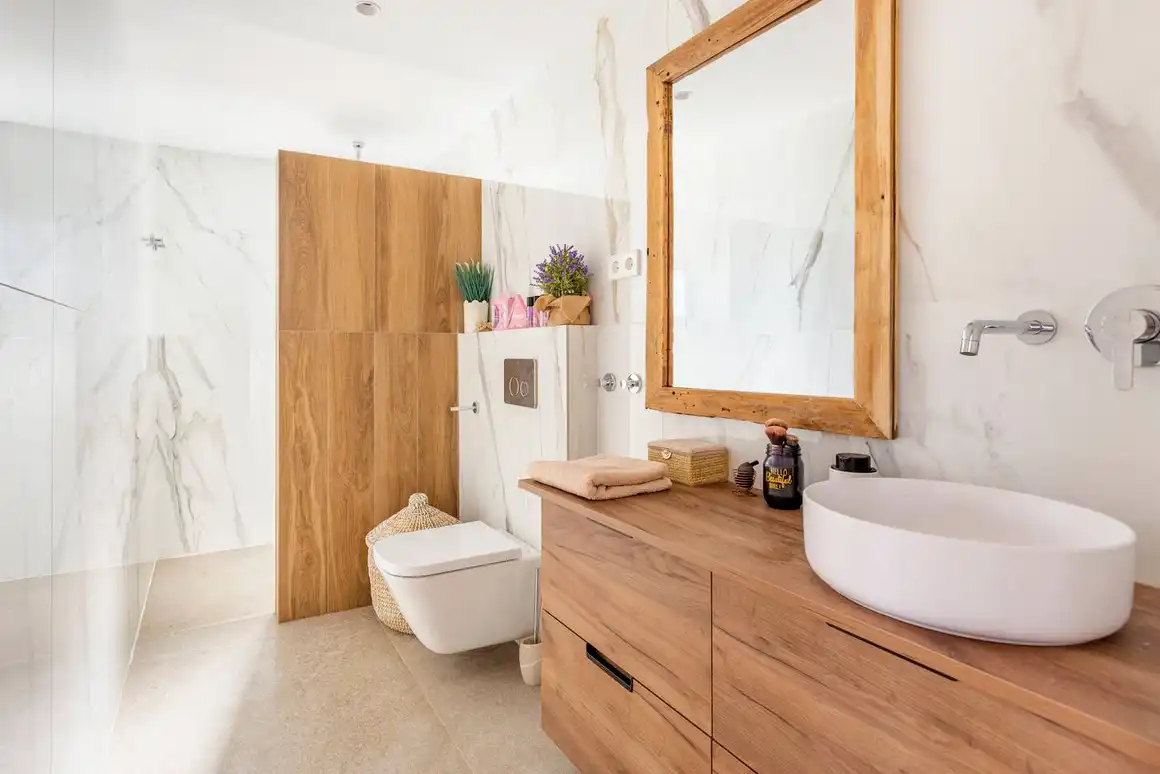 Bathroom of Houses for rent in Gavà  with Air Conditioner, Heating and Private garden