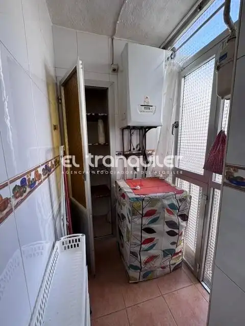 Balcony of Flat for rent in Madrid  with Air Conditioner, Furnished and Washing machine