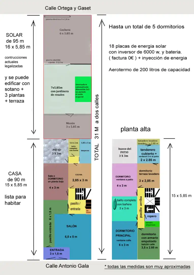 Garten von Einfamilien-Reihenhaus zum Verkauf in Priego de Córdoba mit Klimaanlage, Heizung und Terrasse