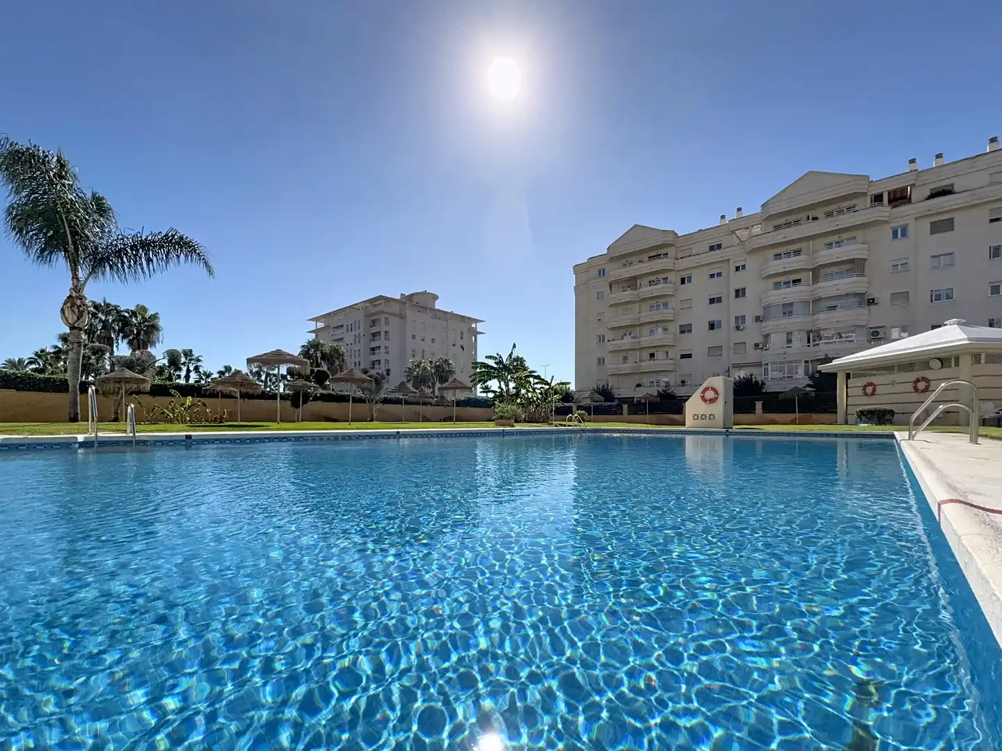 Swimming pool of Flat for sale in Málaga  with Air Conditioner, Terrace and Community pool