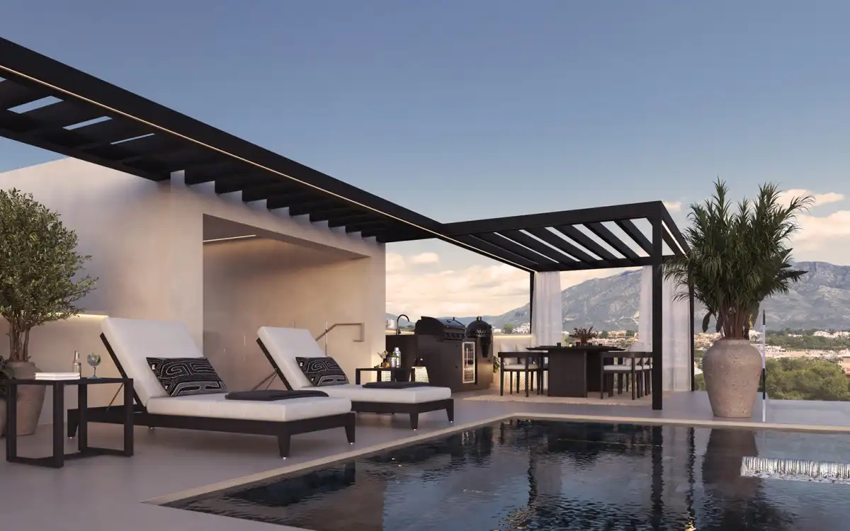 Terraza de Casa adosada en venta en Marbella con Terraza, Trastero y Alarma