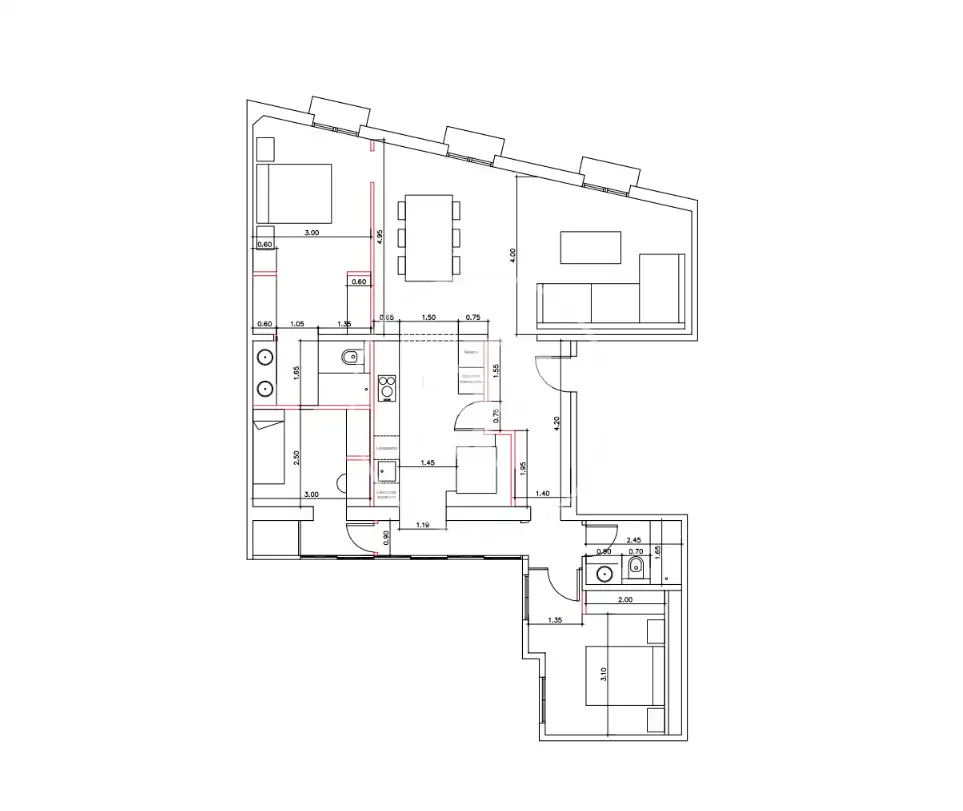 Wohnung zum Verkauf in Barcelona mit Klimaanlage, Heizung und Balkon