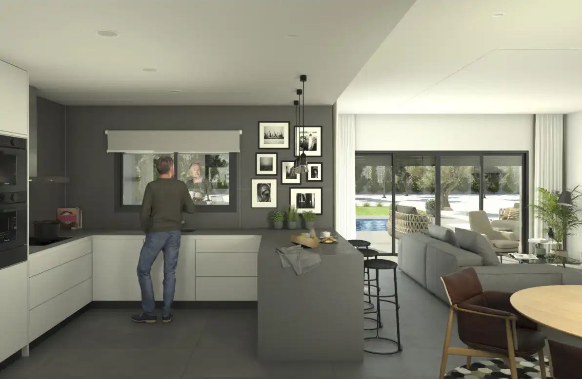 Cocina de Casa o chalet en venta en Novelda con Jardín privado, Terraza y Piscina
