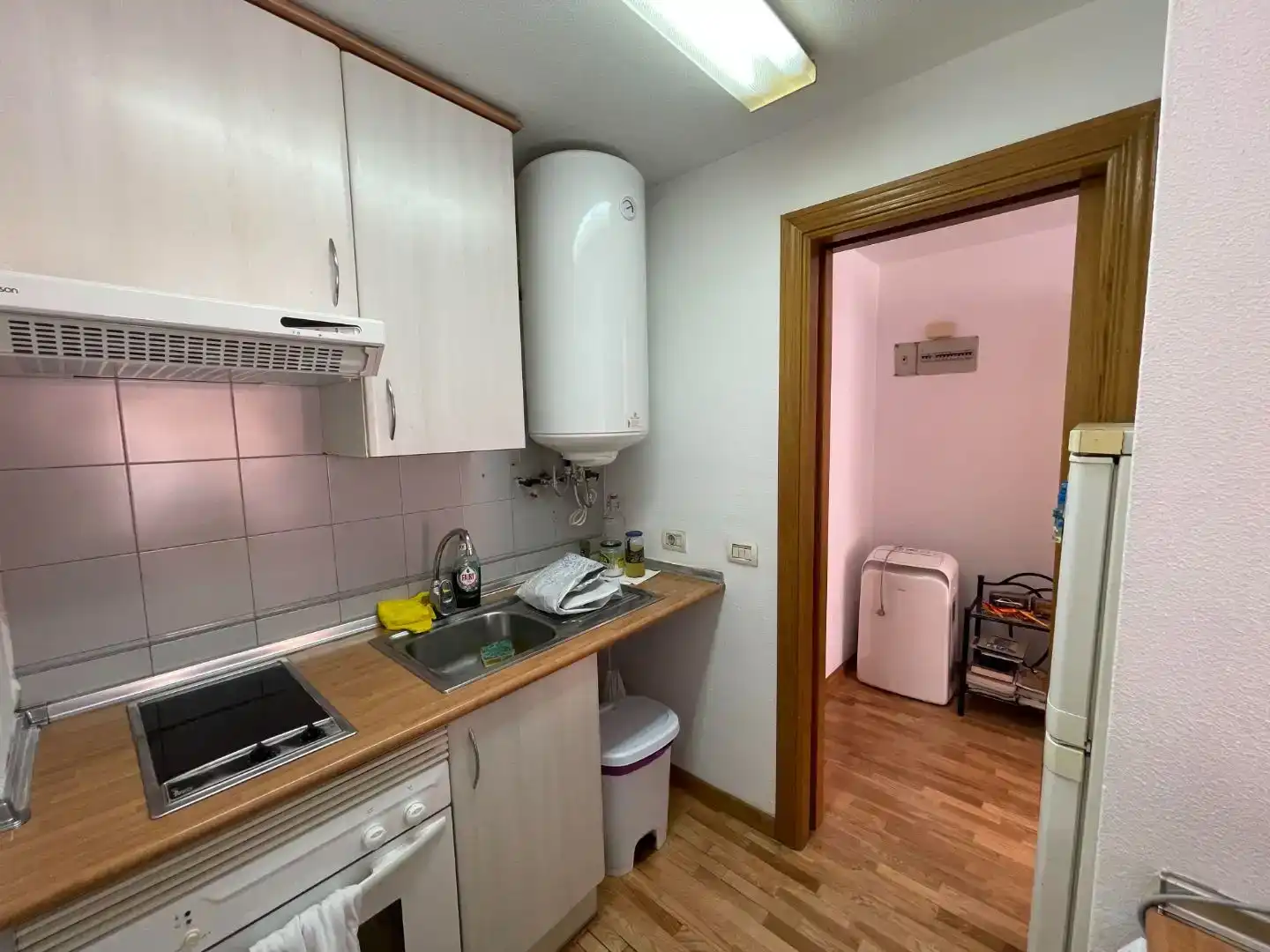 Küche von Wohnung zur Miete in Pozuelo de Alarcón mit Privatgarten, Parkett und Balkon