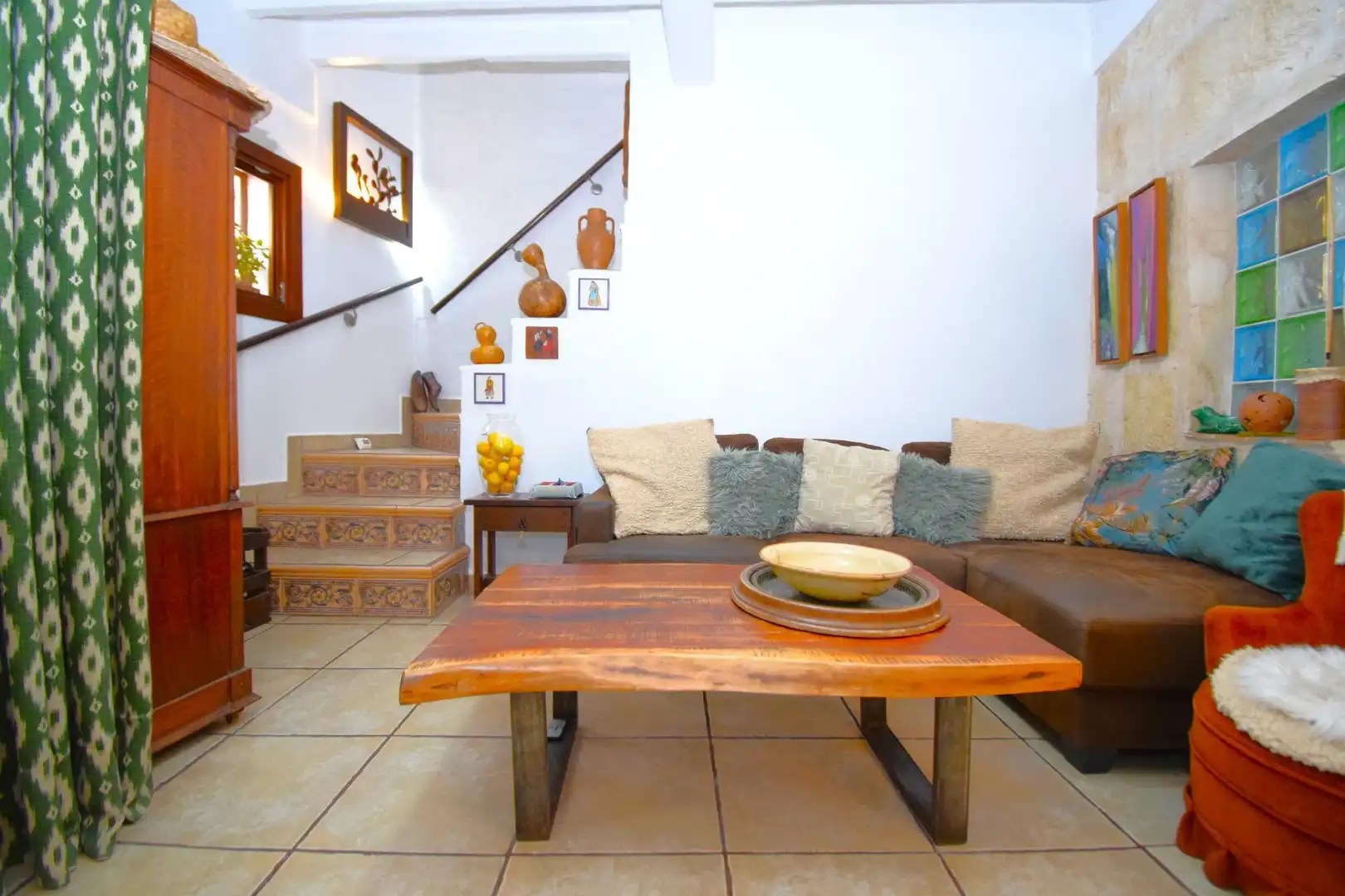 Wohnzimmer von Haus oder Chalet zum Verkauf in Muro mit Klimaanlage, Heizung und Privatgarten
