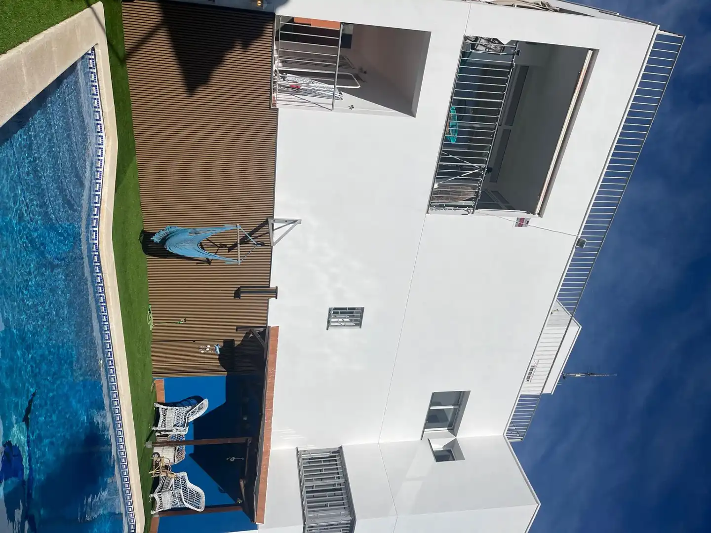 Terrassa de Casa adosada de lloguer en Calafell amb Aire condicionat, Calefacció i Jardí privat