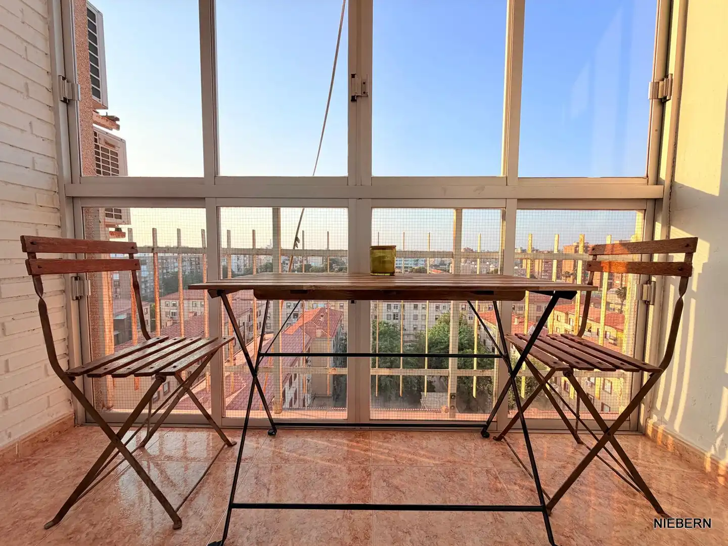 Terraza de Piso de alquiler en Cartagena con Aire acondicionado, Amueblado y Horno