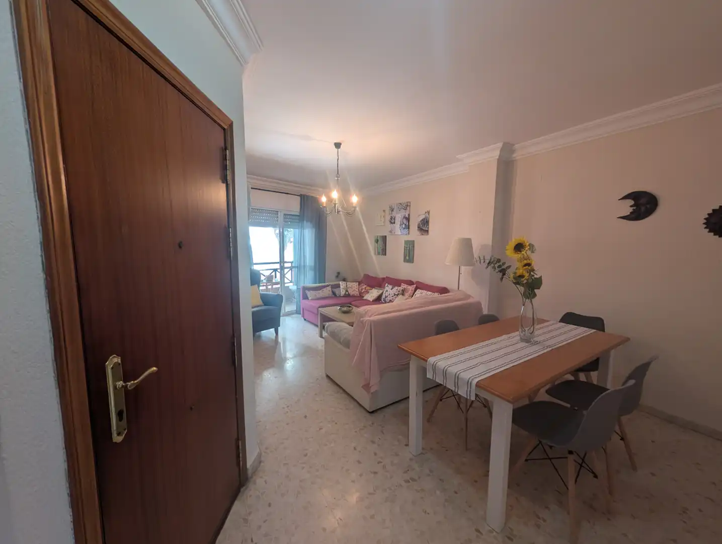 Sala de estar de Piso en venta en Punta Umbría con Terraza, Amueblado y Horno
